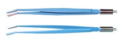 Bipolar forceps (closed curved jaws 25x4 mm), 250 mm ПЗ-014 photo