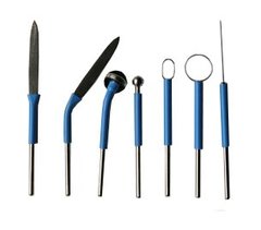 Surgical set of monopolar electrodes (7 electrodes, thread thickness 0.35 mm) 04500 photo