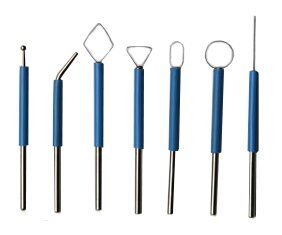 A set of monopolar cosmetic electrodes (7 electrodes, thread thickness 0.2 mm) 04800 photo