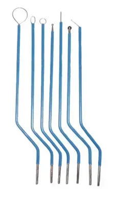 Otolaryngological set of 7 monopolar electrodes, 0.35 mm wire