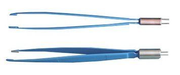 Straight bipolar tweezers (closed jaws 10x3x1 mm), 200 mm ПП-008 photo