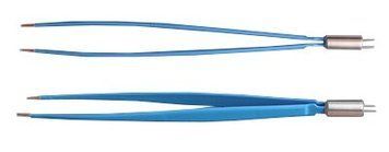 Straight bipolar tweezers (open jaws 10x3x1 mm), 250 mm ПП-012 photo
