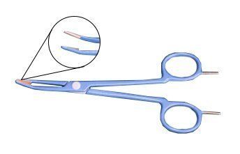 Scissors - clamp bipolar, 160 mm ЗН-160 photo